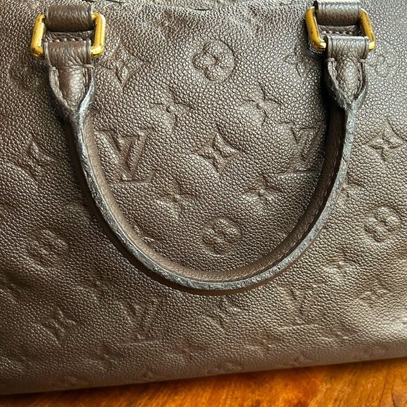 LOUIS VUITTON Empreinte Speedy Bandouliere 30 Brown Terre - Picture 9 of 13